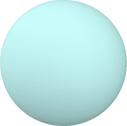 floating decorative light blue bubble