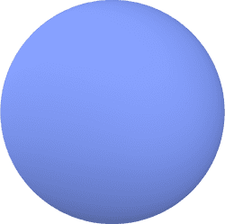 floating decorative blue bubble